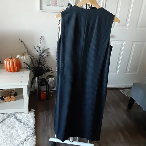 Laundry By Shelli Segal Long Striped Vest Size 6 - Picture 4 of 8